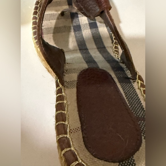 Burberry nova check sandals women wedges size 40 - Picture 9 of 13